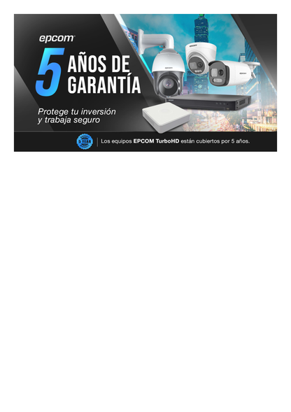 DVR 4 Canales TurboHD + 4 Canales IP / 8 Megapixel (4K) / Acusense (Evita Falsas Alarmas) / Audio por Coaxitron / 1 Bahía de Disco Duro / 4 Entradas de Alarma / 1 Salida de Alarma / Detección de Rostros / H.265+