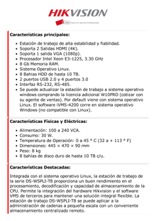 PC Estación de Trabajo para Monitoreo / 64 Bits / Xeon / 8 GB RAM / Alto Desempeño / Salida de Video en 4K / Compatible con WINDOWS / Diseño Compacto