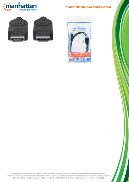 CABLE MANHATTAN HDMI 1.4 M-M  1M