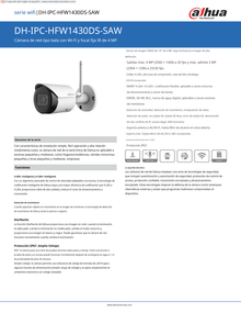 Camara Dahua DH-IPC-HFW1430DS-SAW IP bullet WIFI 4 mpx lente 2.8 mm IR 30 m metalica microfono 90 gds apertura h.265 IP67