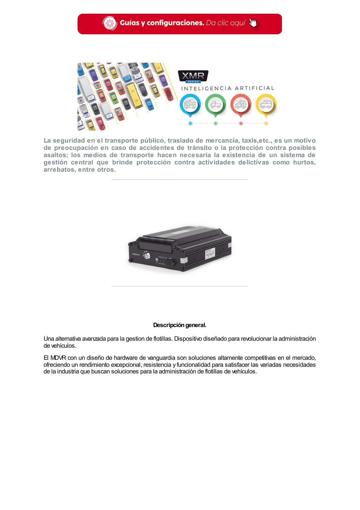 DVR Móvil / Multiplataforma / 4 Canales AHD 2 Megapixel / Almacenamiento en HDD / H.265 / Chip IA Embebido / Soporta 4G / WiFi / GPS