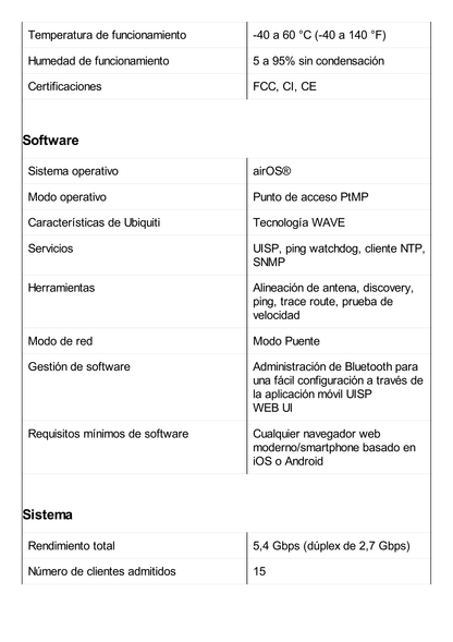 UISP Access Point Multipunto Tecnología Wave en 60 Ghz, hasta 15 estaciones, hasta 5.4 Gbps, respaldo en 5 Ghz. 1 puerto SFP+ 10G, 1 puerto 2.5g Gbps, con GPS