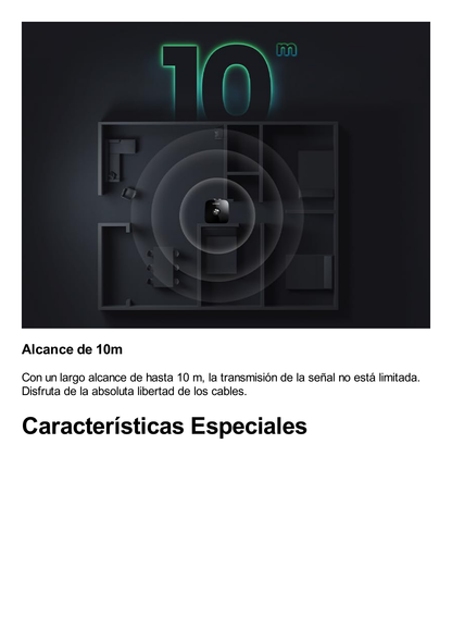 Receptor de Audio Bluetooth 5.0 a RCA o Auxiliar 3.5mm / Tecnología EDR / Reconexión Automática / Hasta 10 m / Ideal para Conectar Celulares, o Tabletas hacia alguna Bocina o Sistema de Audio