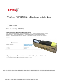 TONER XEROX 006R01462 AMARILLO WorkCentre7120/7125/7220/7225 (15 000 PAG)