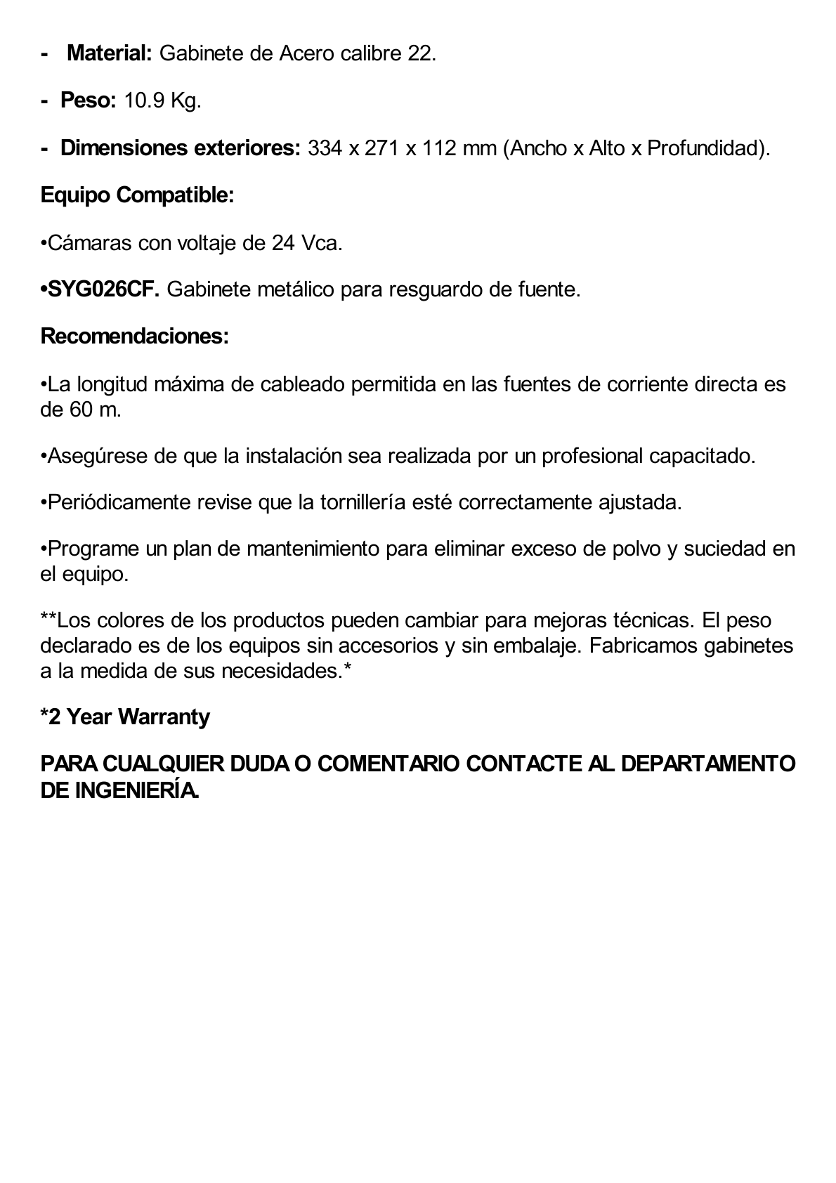 Fuente de poder profesional CCTV de 24 Vca @16A, 16 cámaras, volt. de entrada: 115, 127, 132 Vca (Seleccionable), con capacidad de batería de respaldo, requiere batería