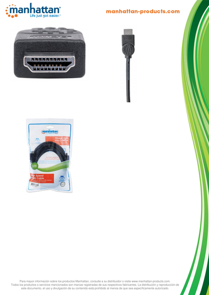 CABLE MANHATTAN HDMI 1.4 M-M 4K 5M ETHERNET