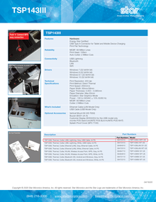 MINIPRINTER STARMICRONICS TERMICA TSP143III  USB  250MM/  C/ CORTADOR NEGRA