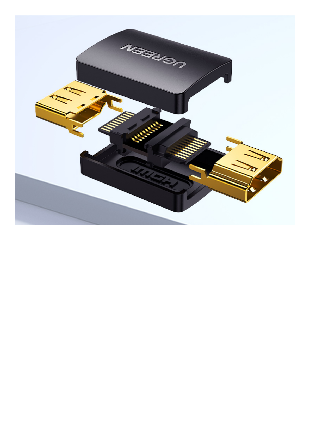 Adaptador HDMI 2.0 Hembra a Hembra / 4k@60Hz / Compatible con ARC, HEC, HDCP, 3D / Dolby True HD 7.1 / 32 Canales de Audio / 48 bit Deep Color / Máxima Durabilidad