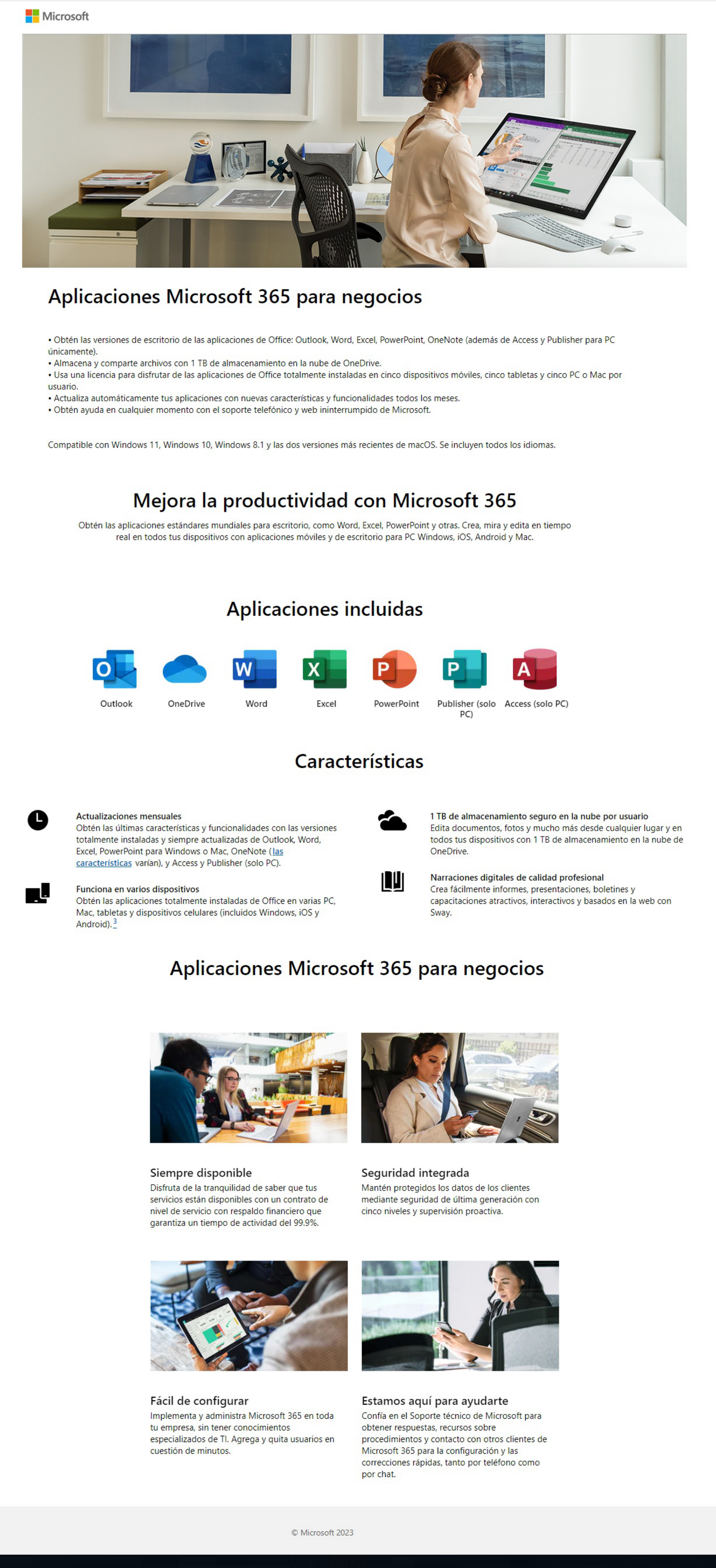 Microsoft 365 Business Apps ESD 32/64bits multilenguaje electronico (1año)