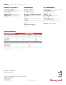 Lector de Código de barras Honeywell HH490 R1 1USB-1-N Omni - directional 1D 2D scanner Incluye 1.5m cable y con base