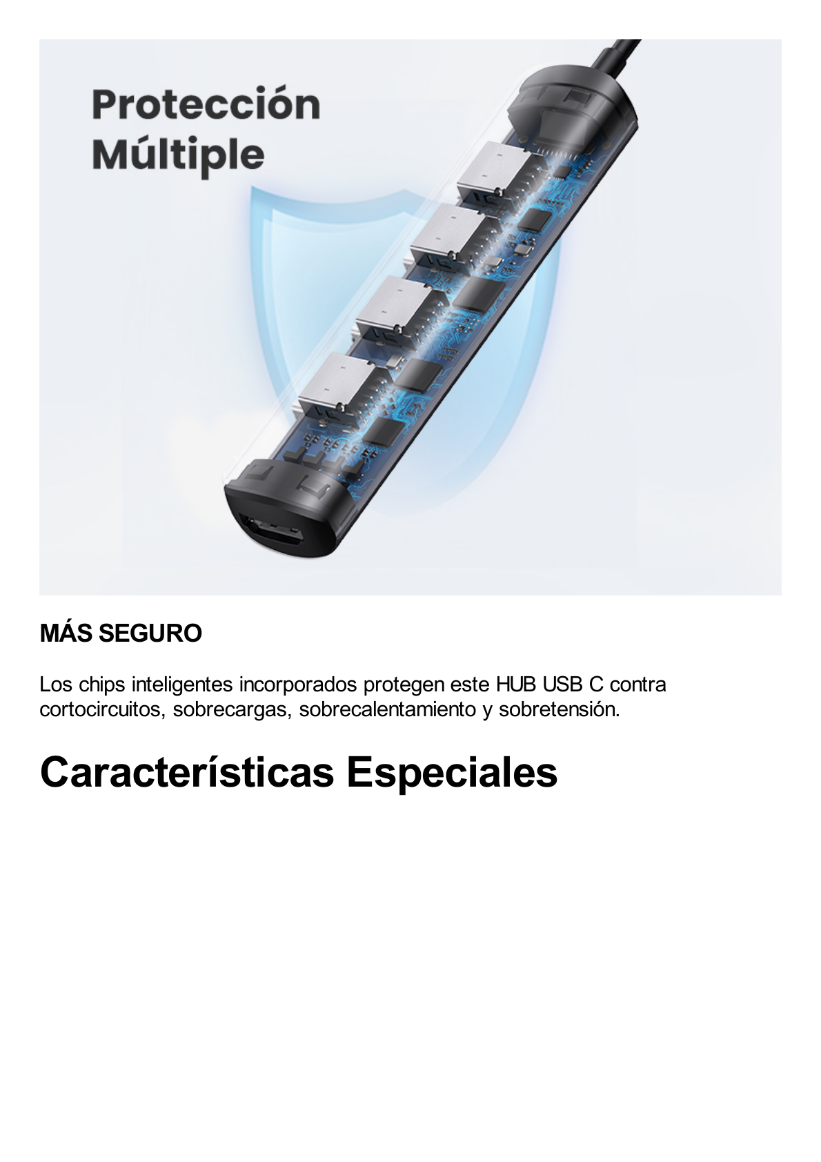 HUB USB-C (Docking Station) 5 en 1 | Ultra Delgado | 2 USB-A 3.1 a (5 Gbps) | HDMI 4K@60Hz | RJ45 (Gigabit Ethernet) | USB-C PD Carga Rápida 100W | Soporta OTG | Chips Inteligentes | Pequeño y Ligero | Caja de Aluminio.