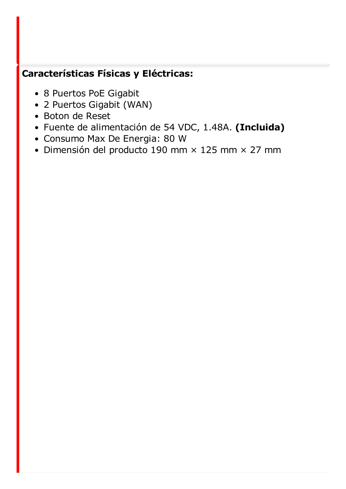 Router Gigabit PoE+ / Ideal para Access Point (AP) / 8 Puertos Gigabit PoE+ / 2 Puertos WAN / Hasta 200 clientes