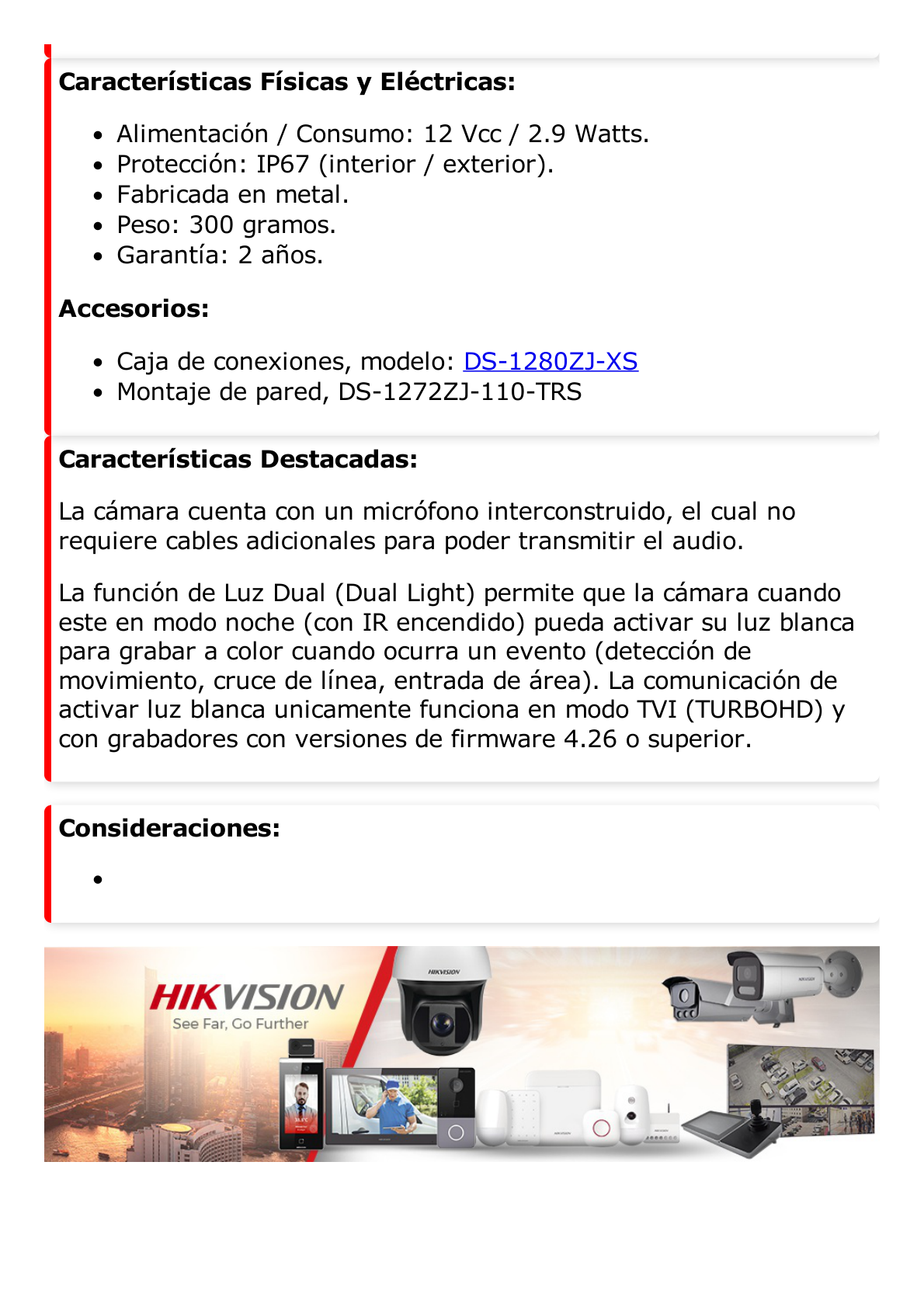 [Dual Light + ColorVu] Turret TURBOHD 3K (5 Megapixel) / Lente 2.8 mm / 30 mts IR + 20 mts Luz Blanca / Gran Angular 104.9° / Exterior IP67 / Micrófono Integrado / dWDR / 4 Tecnologías / Metal