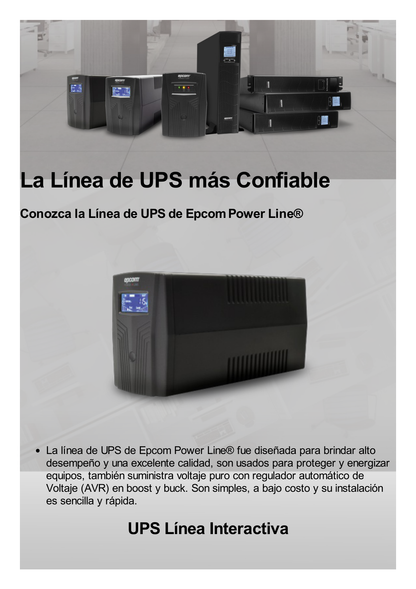 UPS de 3000VA/2700W / Topología On-Line Doble Conversión con Baterías Internas / Entrada y Salida de 120 Vca / Clavija de Entrada NEMA L5-30P / Pantalla LCD Configurable / Formato Rack/Torre