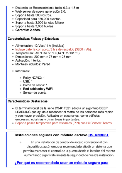 Terminal Facial Min Moe WIFI con Batería de Respaldo / Administrable por Smartphone o Nube /  Acceso y Asistencia /500 Rostros y Lector de Tarjetas MIFARE / 3,000 Huellas / 3,000 Tarjetas