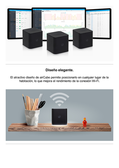 Access Point/Router Wi-Fi airCube, MIMO 2x2, 802.11n, 2.4 GHz (hasta 300 Mbps)