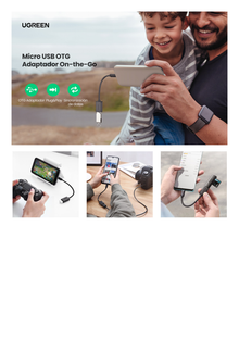 Adaptador OTG Micro USB Macho A USB 2.0 A Hembra