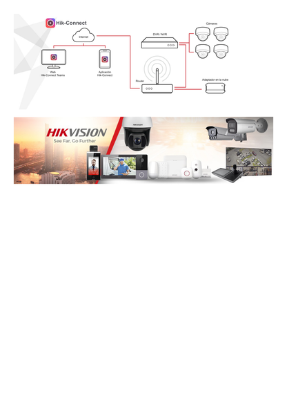 Adaptador para Grabación en la Nube / Soporta 8 Canales de Video y Audio / Compatible con Hik-Connect Teams / Permite Grabar Camaras IP, DVR´s o NVR´s