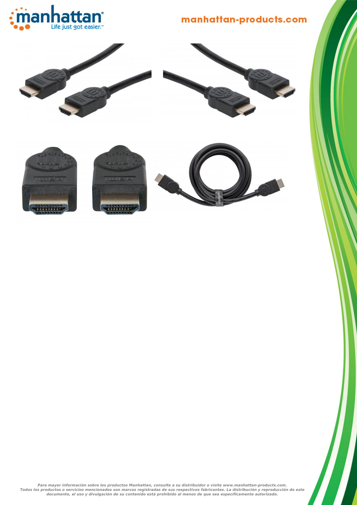 CABLE MANHATTAN HDMI 2.1 8K M-M 2M