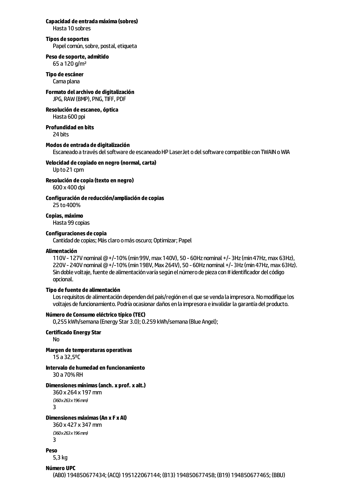 MULTIFUNCIONAL HP LASERJET M141W MONOCROMATICA 21PPM