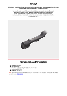 Micrófono omnidireccional con cancelación de ruido, alta fidelidad, para interior, con distancia de recepción de 50 - 120 m cuadrados