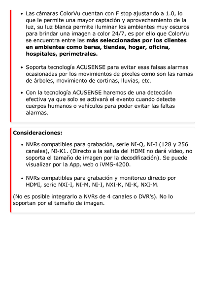 [ PROTECCIÓN ACTIVA ] Bala IP Panorámica 8 Megapixel (4K) / 2 Lentes 4 mm (180°) / Imagen a Color 24/7 (ColorVu) / PoE / WDR 130° / IP67 / ACUSENSE / Luz Estroboscópica y Alarma Audible / 40 mts Luz Blanca / Micro SD