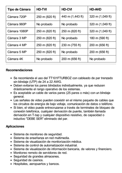 Kit de Transceptores (Baluns) con Terminal PUSH SUPERIOR PIG TAIL en ambos conectores, Resolución 4K , Cable flexible COAXIAL Blindado / COAXITRON / AUDIO POR COAXITRON  /Conector 100% COBRE /  Calidad PREMIUM