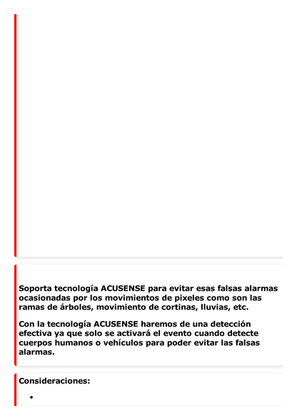 Bala IP 4 Megapixel / Lente 2.8 mm / 40 mts IR EXIR / Exterior IP67 / WDR 120 dB / PoE / Micrófono Integrado / ACUSENSE (Evita Falsas Alarmas) / Metal  / MicroSD / ONVIF / ACUSEARCH